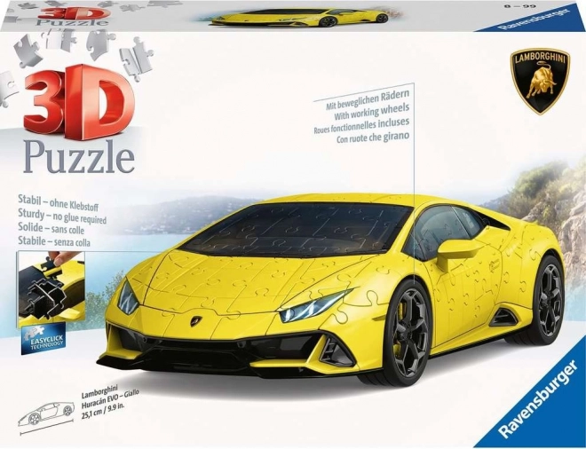 RAVENSBURGER 3D puzzle Lamborghini Huracán Evo žluté 156 dílků