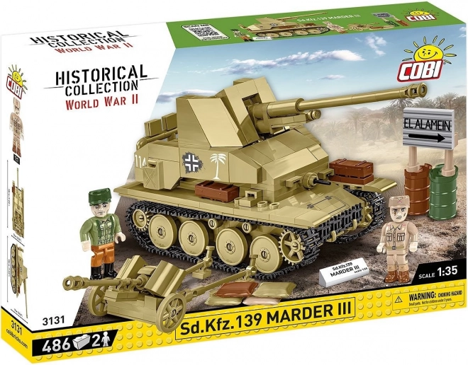 Stavebnice Sd.Kfz. Marder III 486 dílků