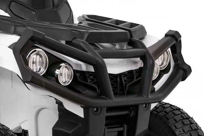 Dětská baterie ATV Air Quad White + nafukovací kola + rádio MP3 + startování zdarma