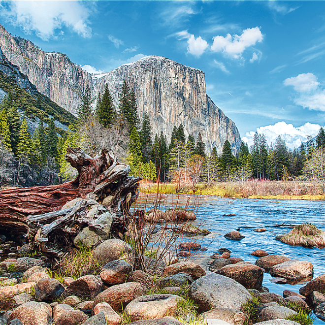 TREFL Puzzle UFT Wanderlust: Yosemitský národní park, Kalifornie, USA 500 dílků