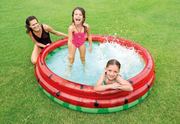 Dětský bazének ve stylu melounu