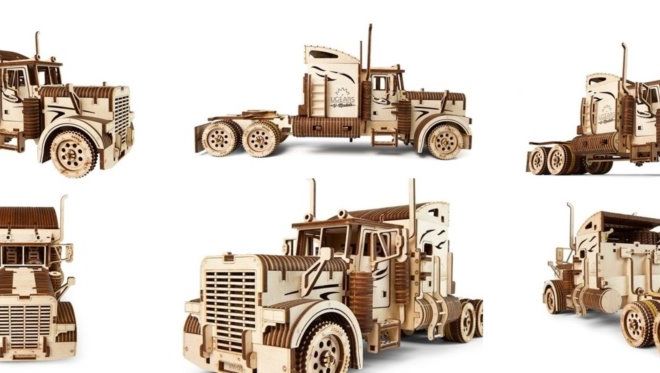 Ugears 3D puzzle - Heavy boy kamion VM 03 - 541 dílků