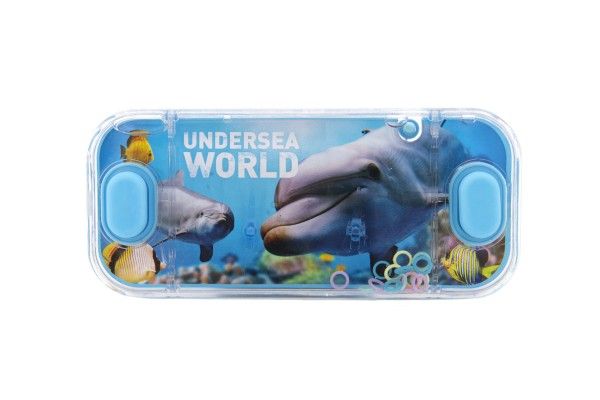 Vodní hra hlavolam 15x7cm plast mořský svět 4 druhy