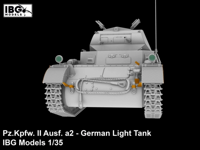 Plastikový model německého lehkého tanku Pz.Kpfw II Ausf. a2 1/35