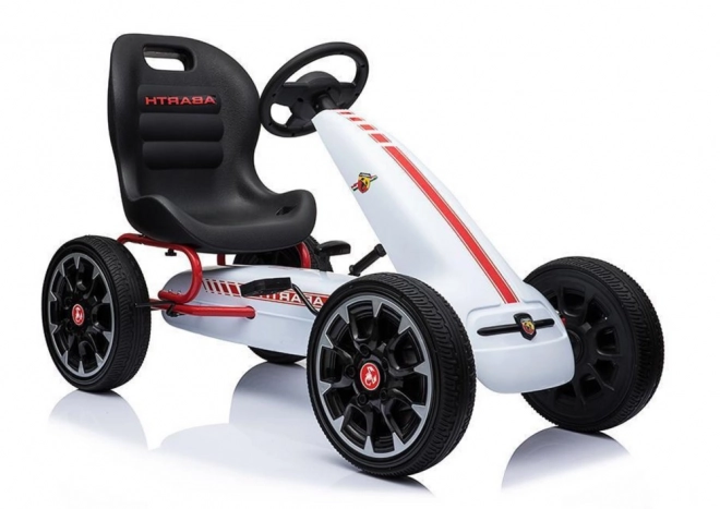 Gokart na pedály ABARTH bílý