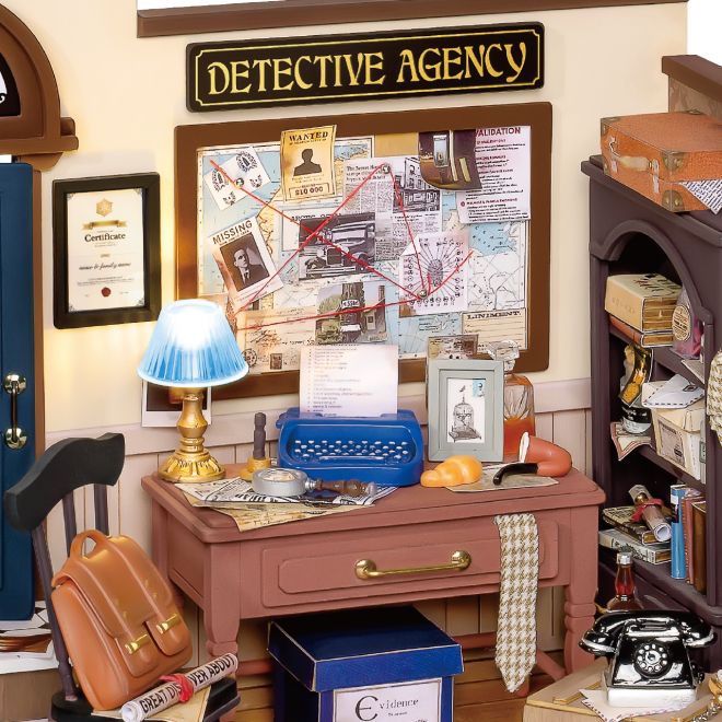 RoboTime miniatura domečku - Kancelář soukromého detektiva