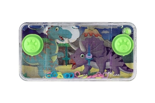 Vodní hra hlavolam 11x6cm plast dinosaurus 4 druhy 24ks v boxu