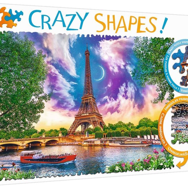 TREFL Crazy Shapes puzzle Obloha nad Paříží 600 dílků