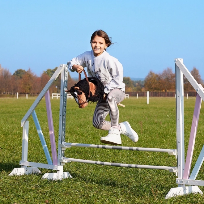 Kůň na tyči Hobby Horse HOPPIHORSE tmavě hnědý