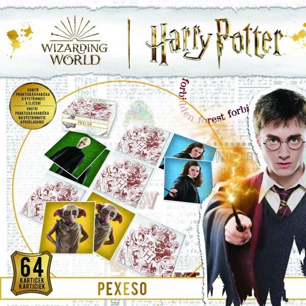 Pexeso v sešitu 64ks Harry Potter 21,5x21,5cm