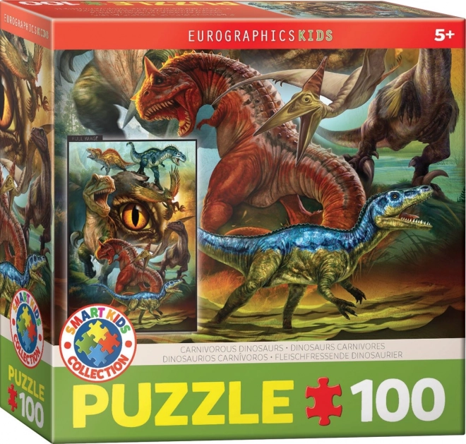 EUROGRAPHICS Puzzle Masožraví dinosauři 100 dílků