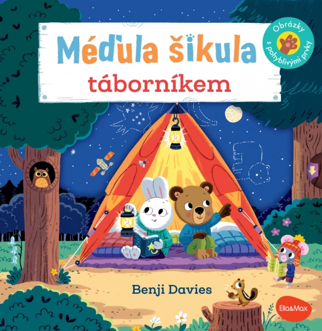 Méďula šikula táborníkem – obrázky s pohyblivými prvky