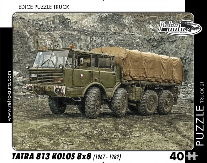 Retro-Auta Puzzle Tatra 813 Kolos 8x8