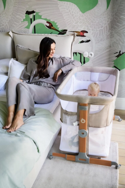 Postýlka MoMi SMART BED 4v1 béžová