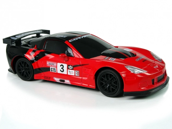 Sportovní auto R/C 1:24 Corvette C6.R červená 2.4 G světla