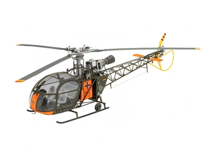Plastikový model vrtulníku Alouette II 1/32