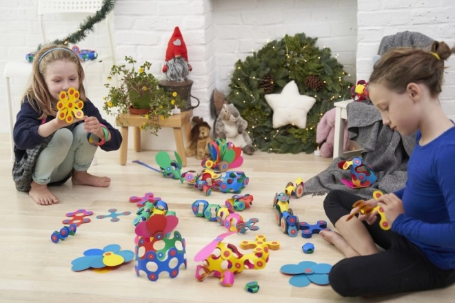 Duhové magnetické puzzle Clixo, 42 dílků