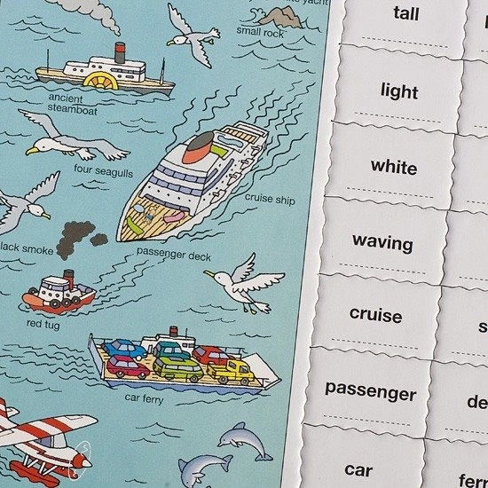 Larsen puzzle Angličtina: Na moři 64 dílků
