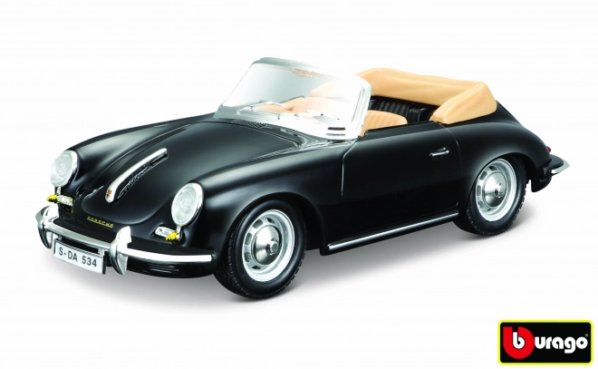 Bburago Porsche 356 B Cabriolet černý 1:24