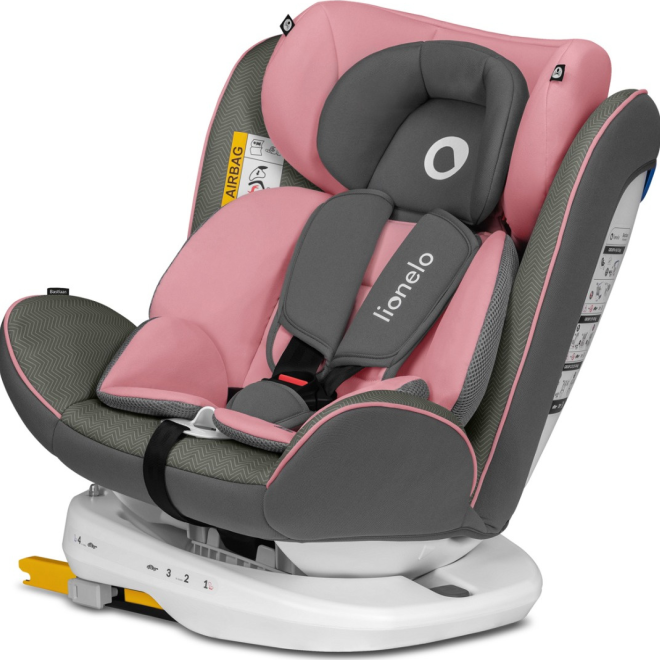 LIONELO Autosedačka Bastiaan Isofix 0-36 kg – Pink Baby