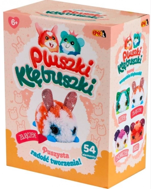 Plyšové kuličky Kreativní sada 54 kusů Králík