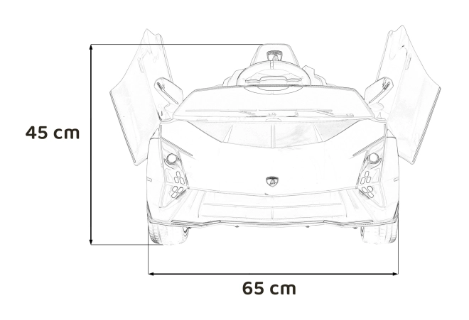 Dětský vůz Lamborghini Invencible červený