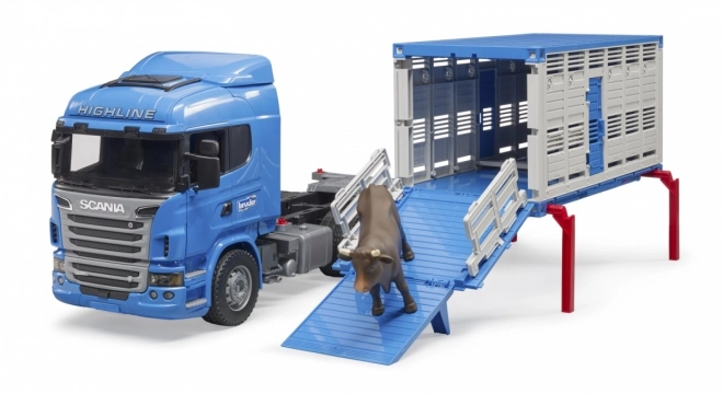 Bruder Nákladní auto Scania R pro přepravu dobytka