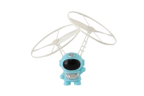 Kosmonaut plast 10cm reagující na pohyb ruky s USB kabelem se světlem 3 barvy v krab.13x16cm