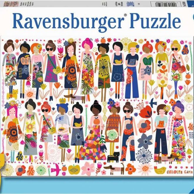 RAVENSBURGER Puzzle Květinové motivy XXL 200 dílků