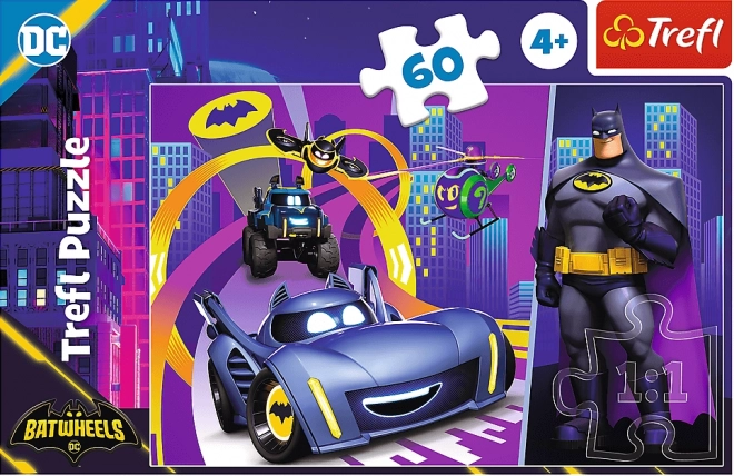 TREFL Puzzle Batman a Batwheels 60 dílků