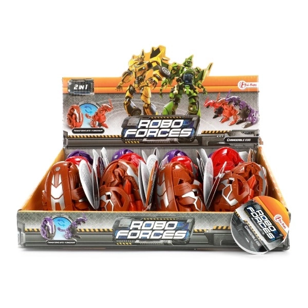 Transformer vejce/dinosaurus plast 8cm 3 barvy