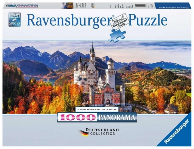 Puzzle 1000 prvků Panorama Bavorský hrad