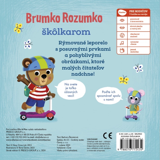 Brumko Rozumko Školkárom – Leporelo s pohyblivými prvky