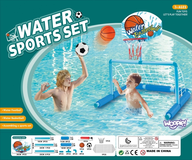 Woopie vodní set basketbal a fotbal