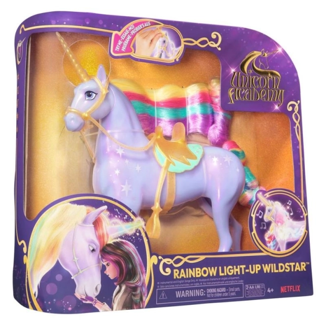 UNICORN ACADEMY SVĚTELNÝ JEDNOROŽEC WILDSTAR 24cm