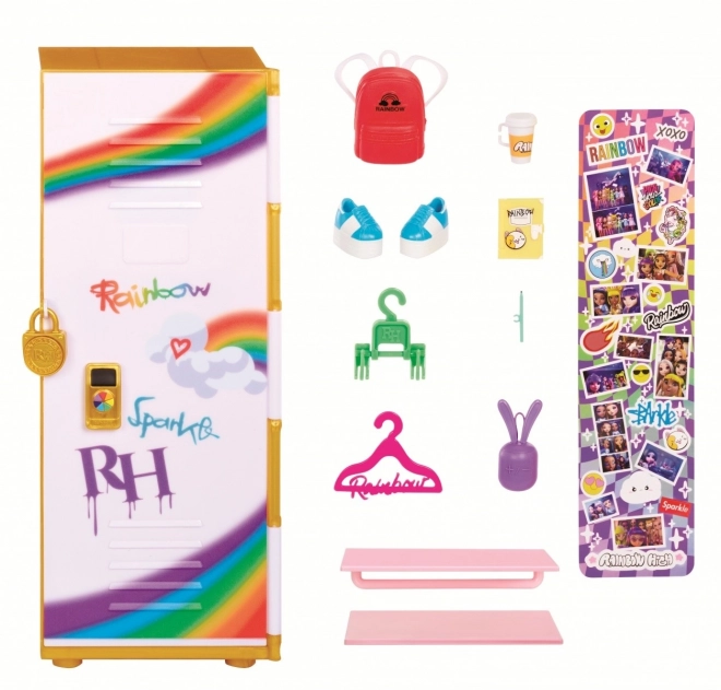 Školní skříňka Rainbow High stylová skříňka