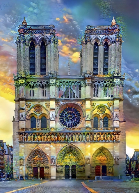 Puzzle Katedrála Notre-Dame v Paříži 1000 dílků