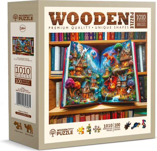 WOODEN CITY Dřevěné puzzle Čárovné pohádky 1010 dílků