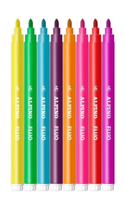 Fluorescenční fixy Alpino - 8 kusů
