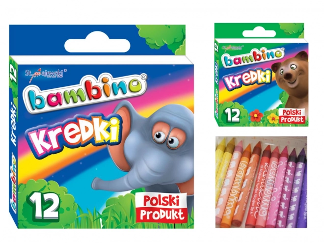 Voskovky Bambino - 12 barev