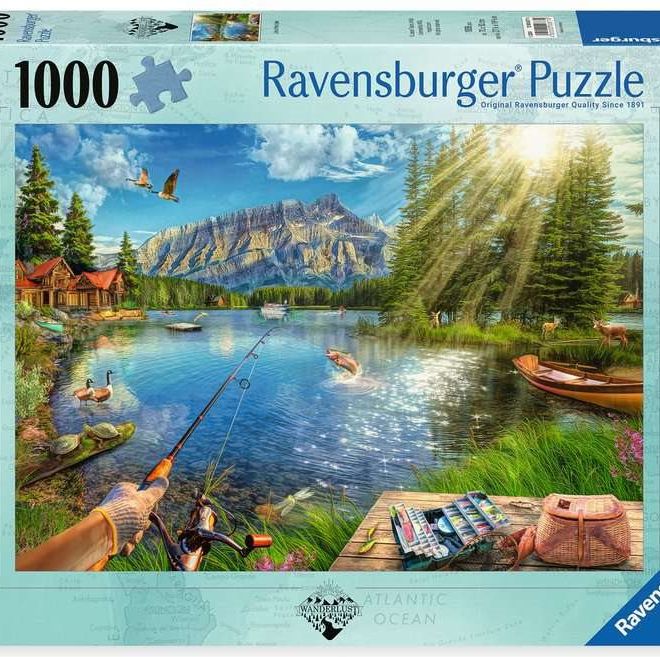 RAVENSBURGER Puzzle Život u jezera 1000 dílků