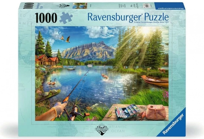 Puzzle Život u jezera 1000 dílků