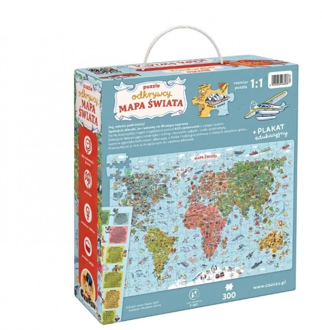 Puzzle objevitelů - Mapa světa