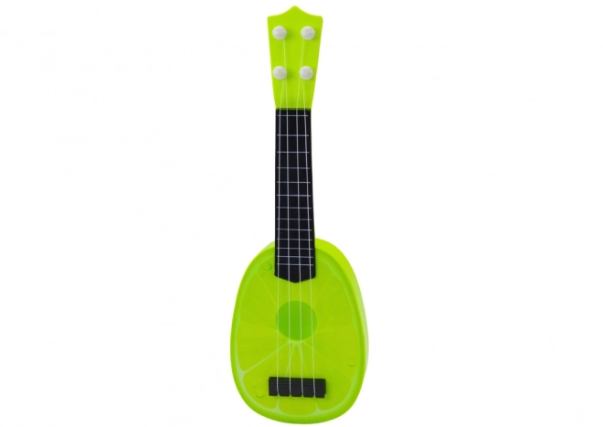 Dětské ukulele Mini kytara 4 struny Ovocná limetkově zelená 15"