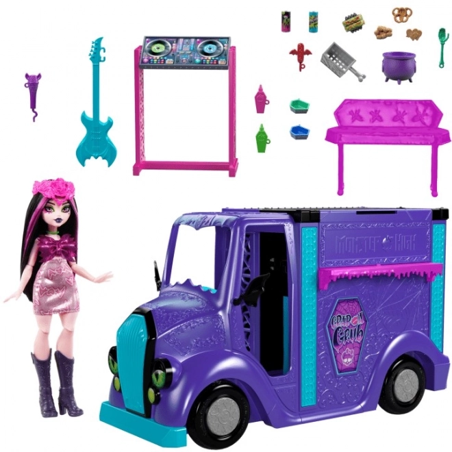 Sada panenek Monster High Concert Food Truck Draculaura