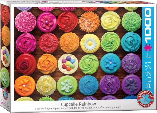 EUROGRAPHICS Puzzle Dortíková duha 1000 dílků (Cupcake)