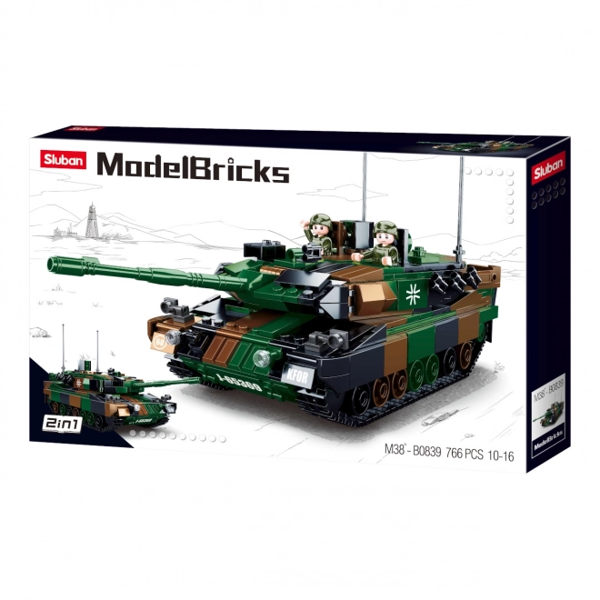 Sluban Model Bricks M38-B0839 Německý bitevní tank Leopard 2A5