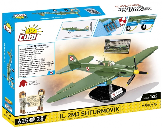 Historická sbírka WWI IL-2M3 Shturmovik 625 cihel