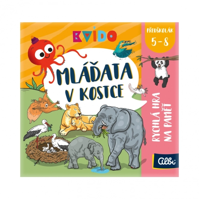 Rychlá paměťová hra Kvído Mláďata v kostce