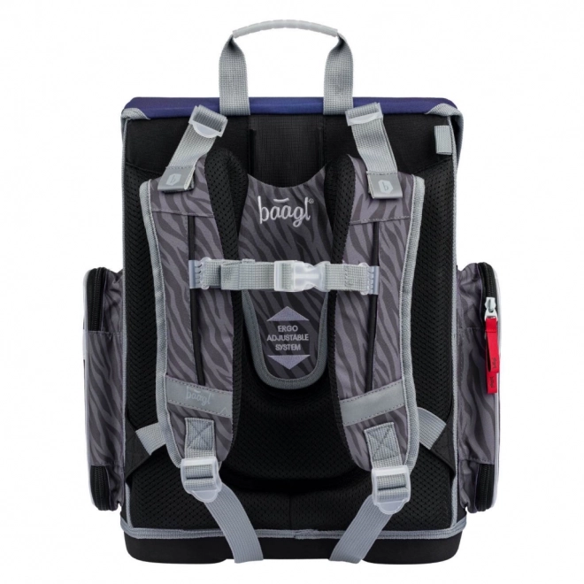 BAAGL SET 3 Ergo Ninja: aktovka, penál, sáček